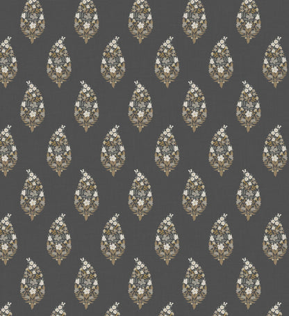 Paisley Wallpaper - Black