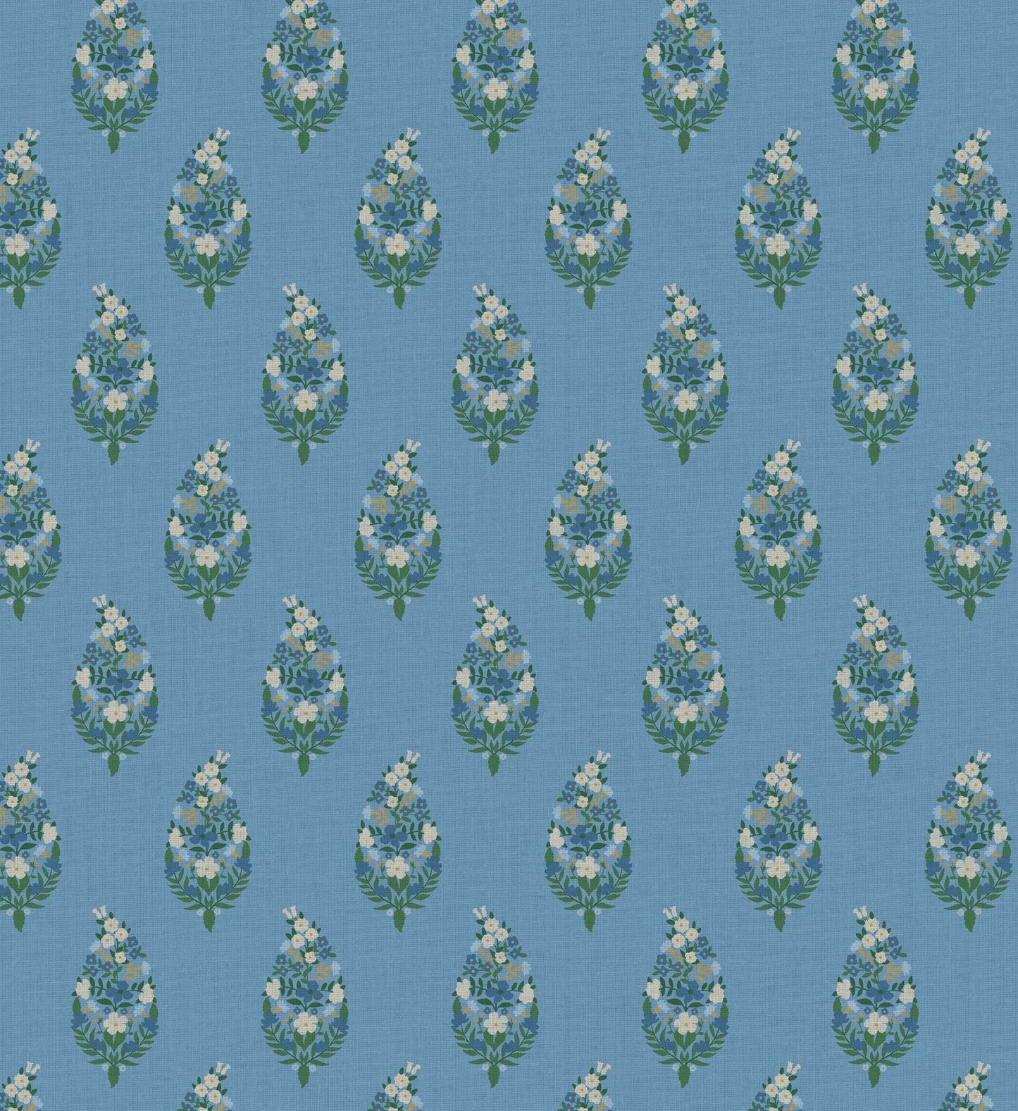 Paisley Wallpaper - Blue
