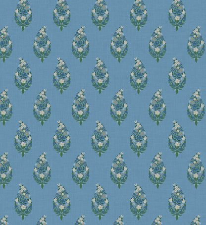 Paisley Wallpaper - Blue