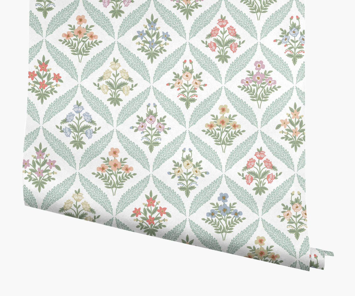 Estee Garden Wallpaper - Pastel Multi - Peel and Stick Wallpaper