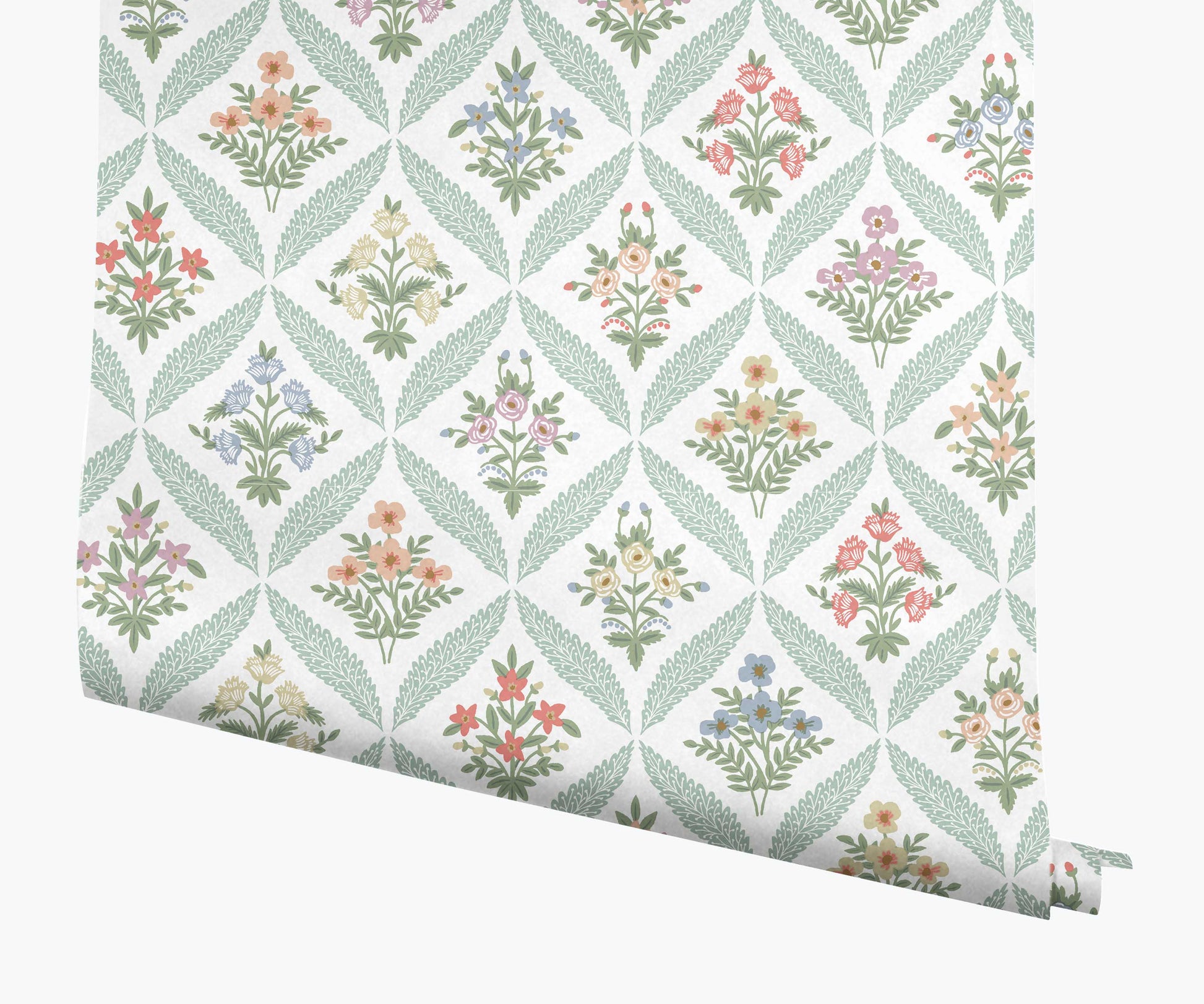 Estee Garden Wallpaper - Pastel Multi - Peel and Stick Wallpaper