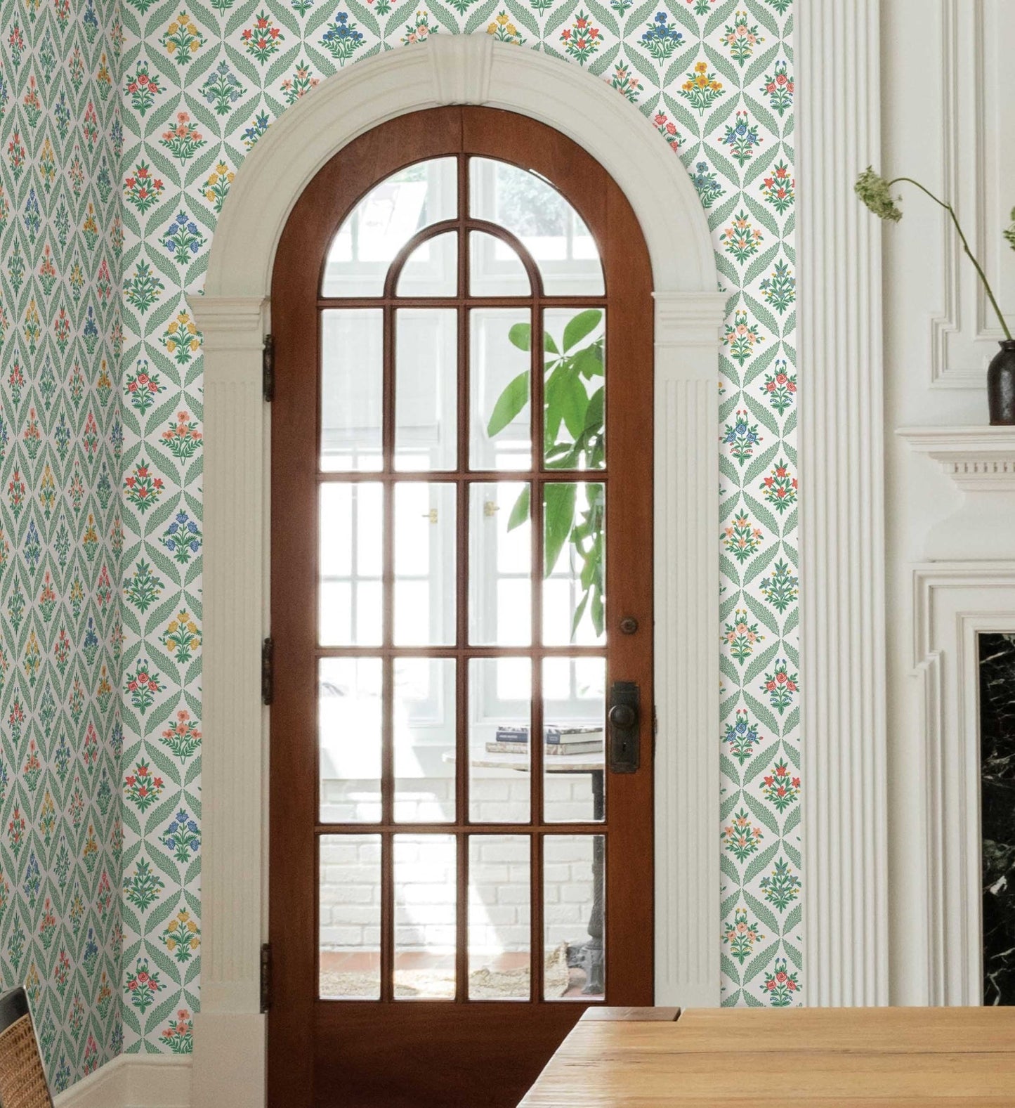 Estee Garden Wallpaper - Sage Multi