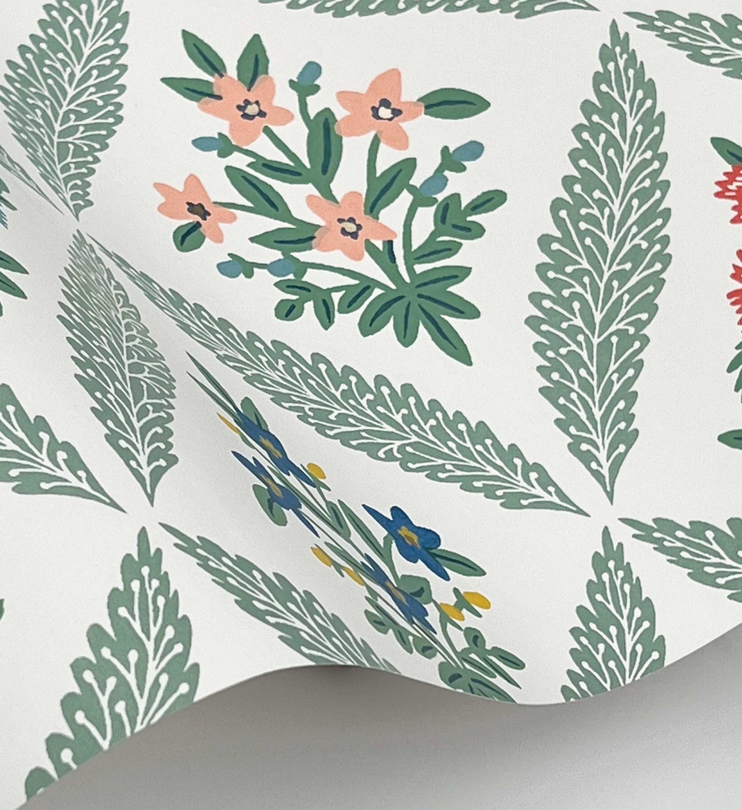 Estee Garden Wallpaper - Sage Multi