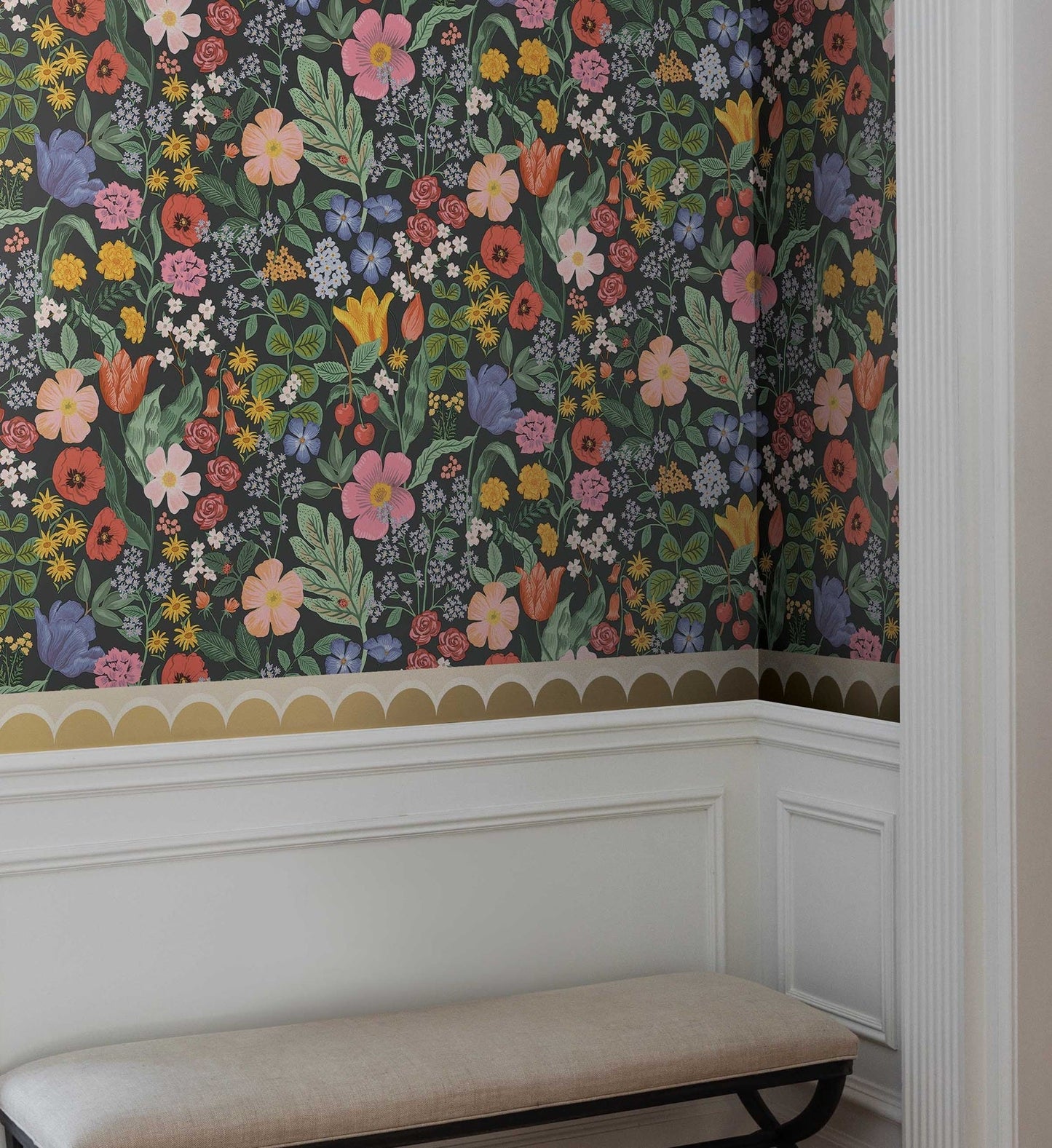 Blossom Wallpaper - Black