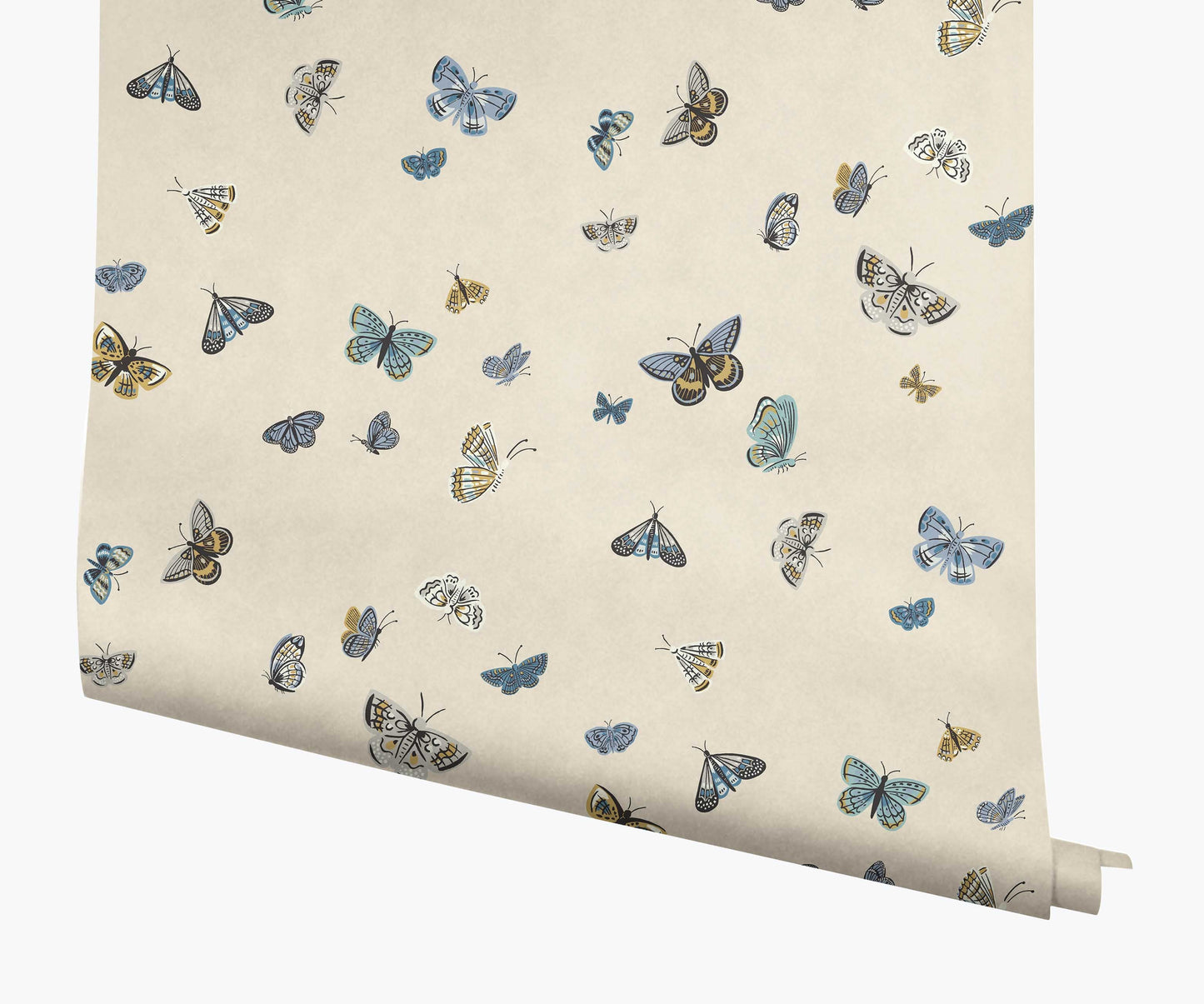 Butterfly House Wallpaper - Linen - Peel and Stick Wallpaper
