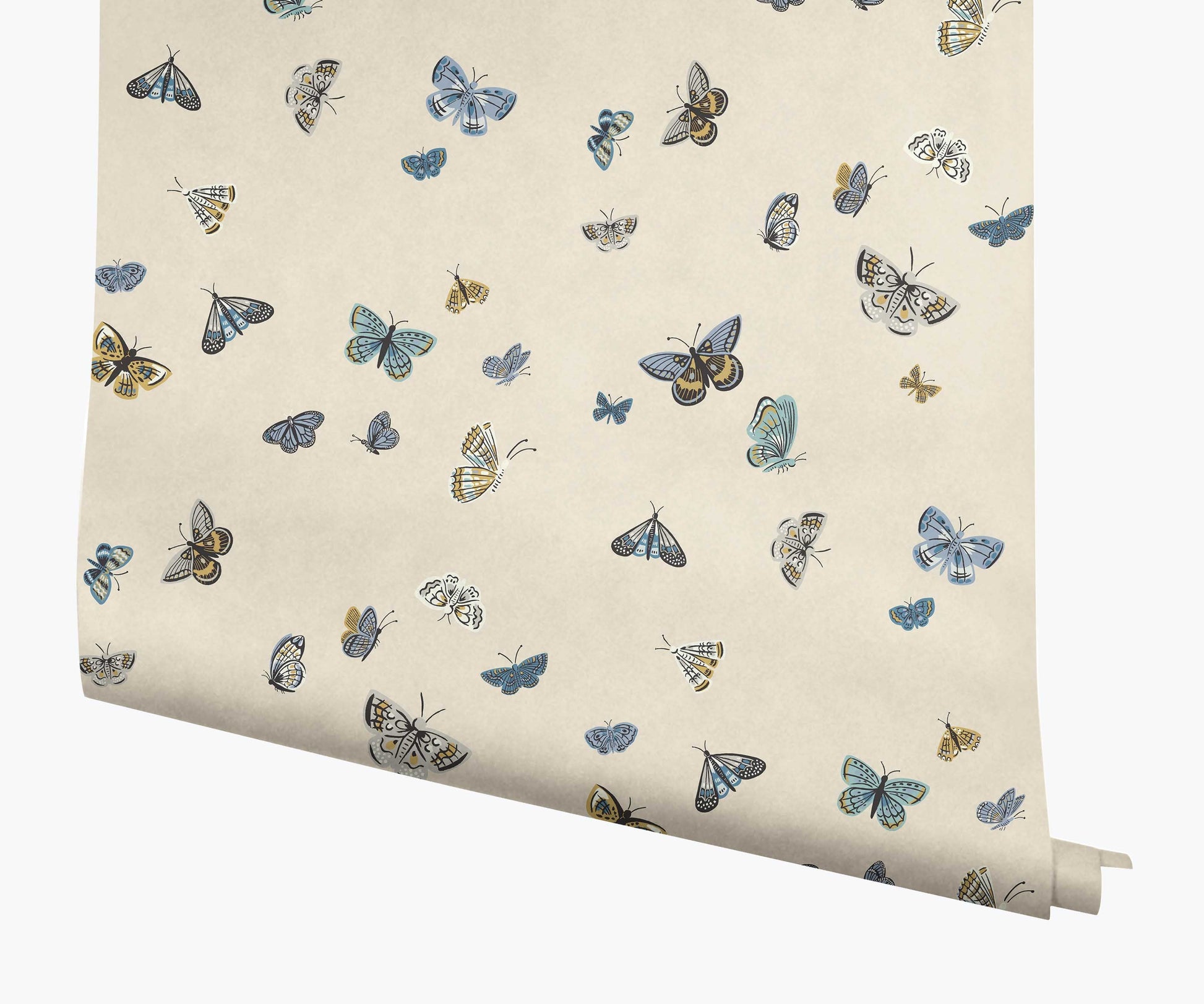 Butterfly House Wallpaper - Linen - Peel and Stick Wallpaper