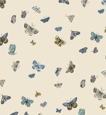 Butterfly House Wallpaper - Linen