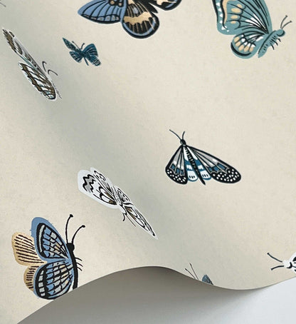 Butterfly House Wallpaper - Linen