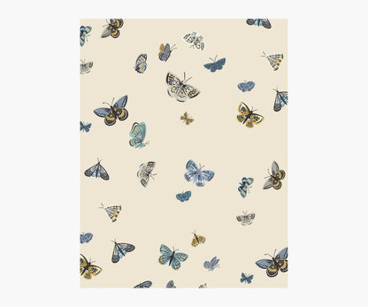 Butterfly House Wallpaper Sample - Linen - Peel and Stick Wallpaper