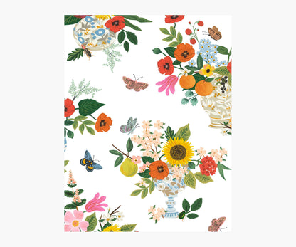 Flower Studies Wallpaper Sample - Bright Multi - Peel and Stick Wallpaper