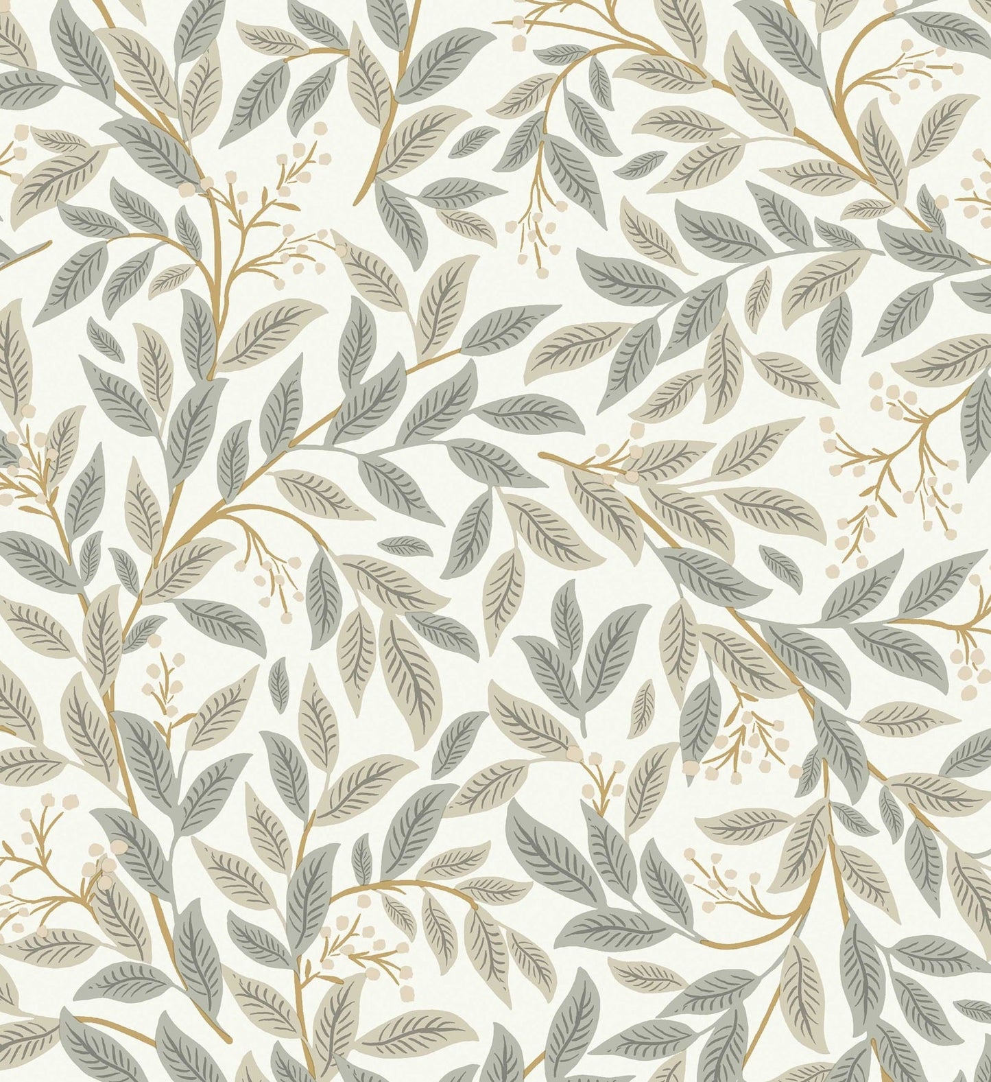 Willowberry Wallpaper - Linen & White