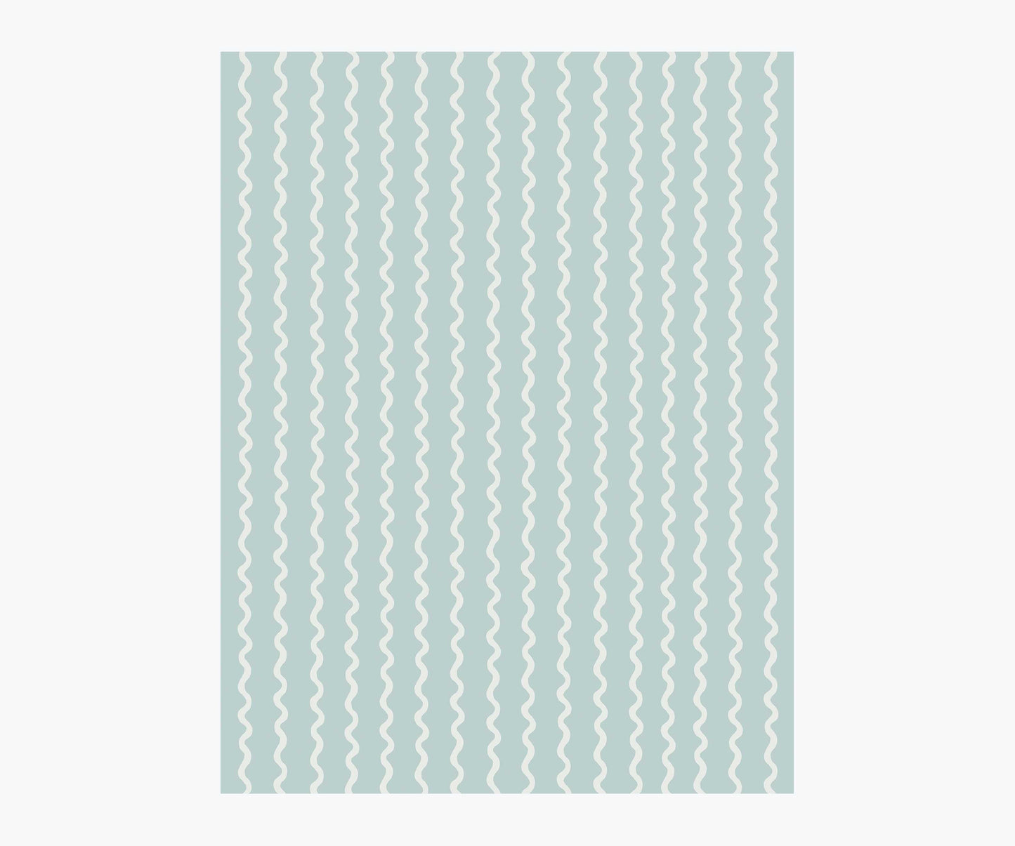 Rickrack Wallpaper Sample - Light Blue - Peel and Stick Wallpaper