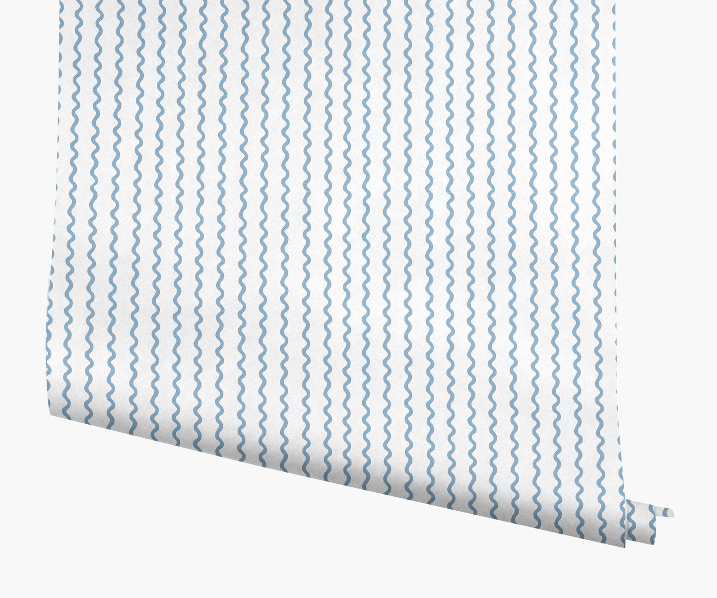 Rickrack Wallpaper - Blue - Peel and Stick Wallpaper