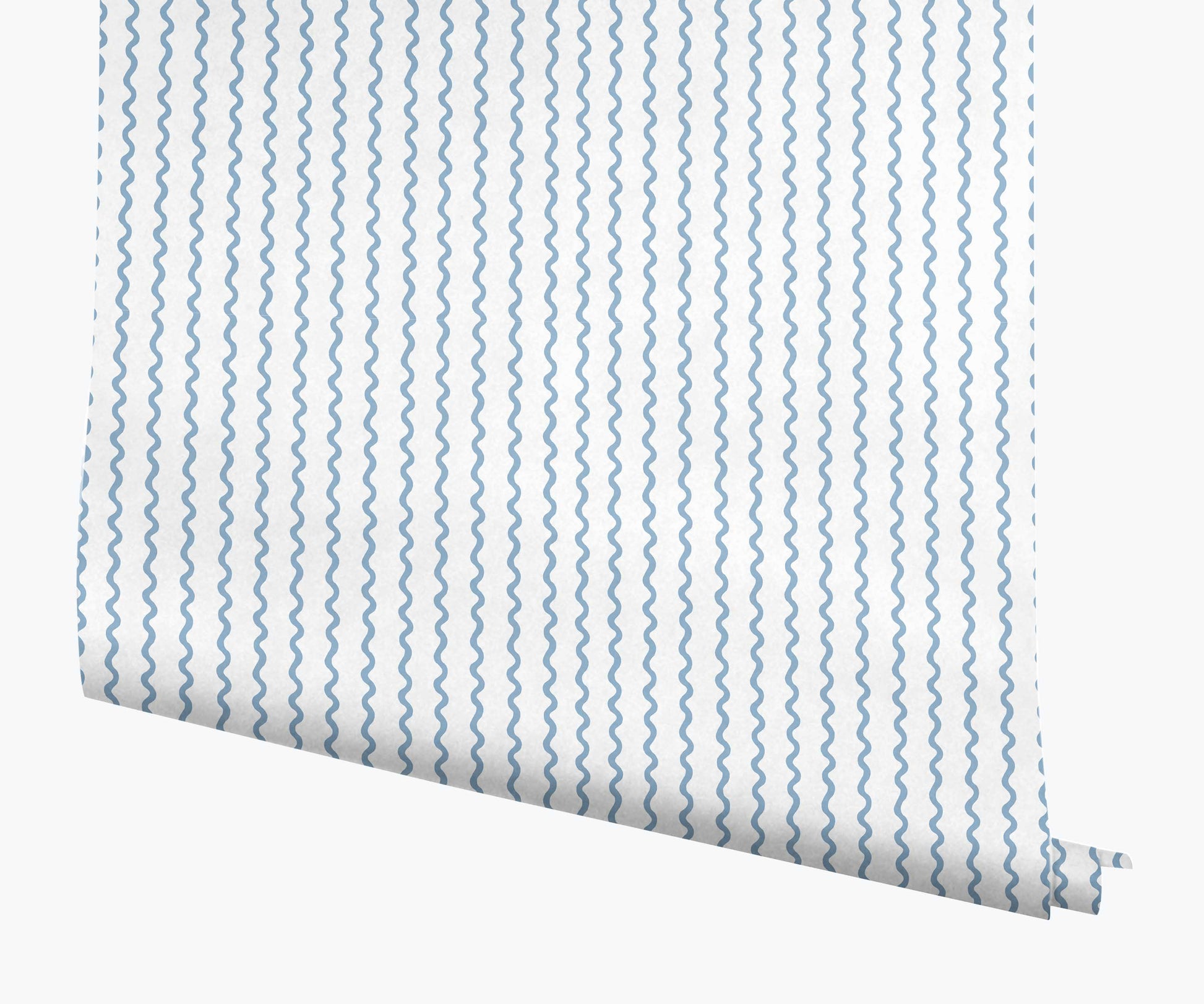 Rickrack Wallpaper - Blue - Peel and Stick Wallpaper