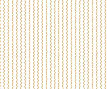 Rickrack Wallpaper - Metallic Gold