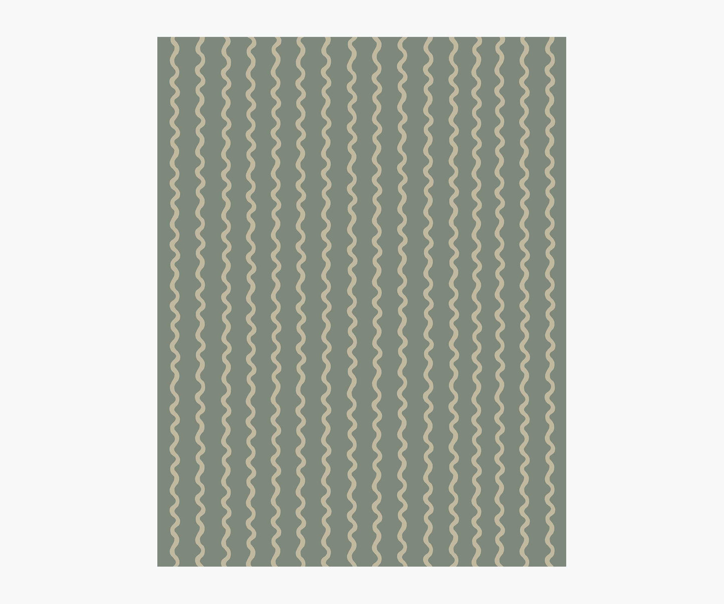Rickrack Wallpaper Sample - Moss - Peel and Stick Wallpaper