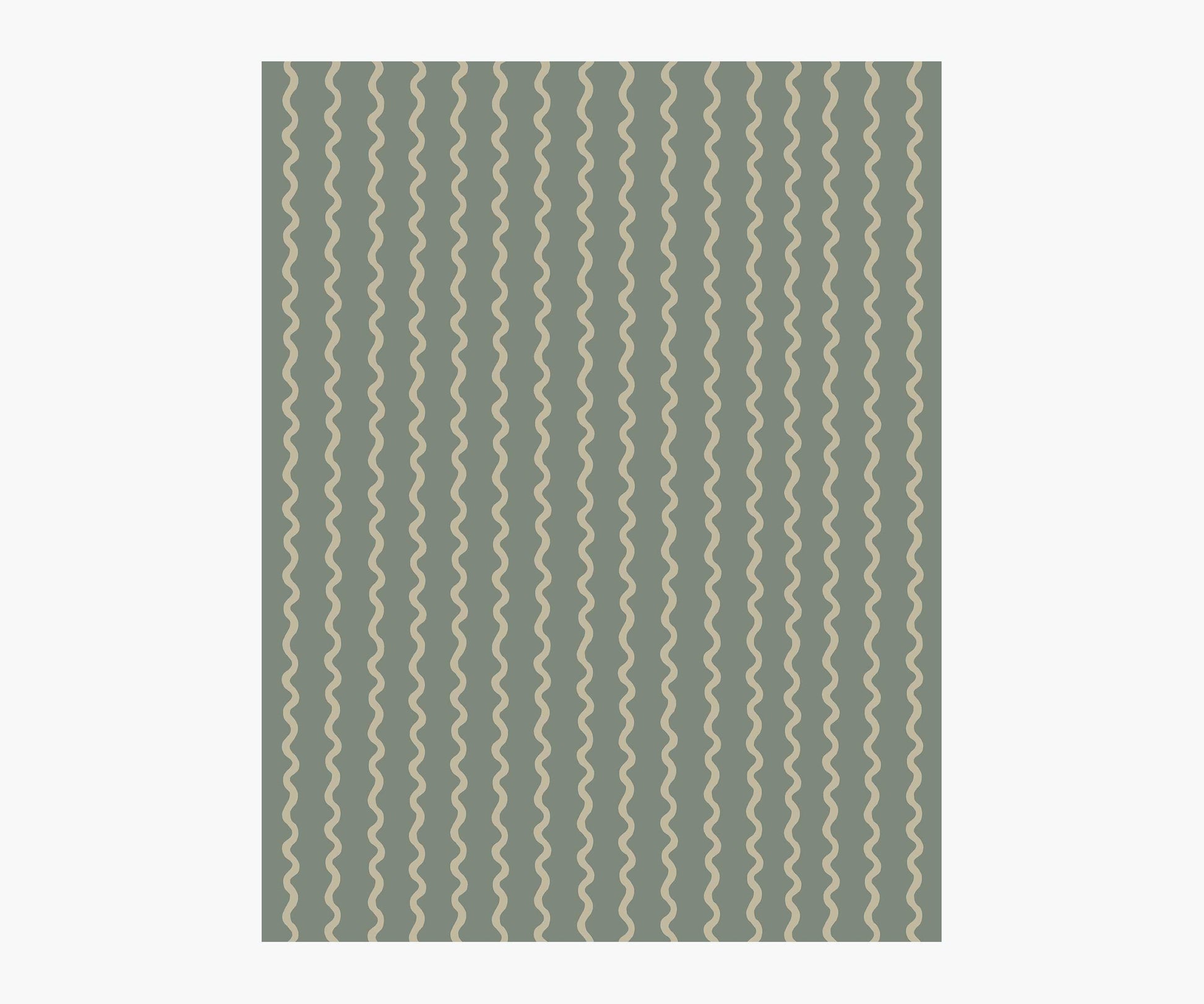 Rickrack Wallpaper Sample - Moss - Peel and Stick Wallpaper