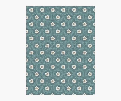 Emma Wallpaper Sample - Slate - Peel and Stick Wallpaper