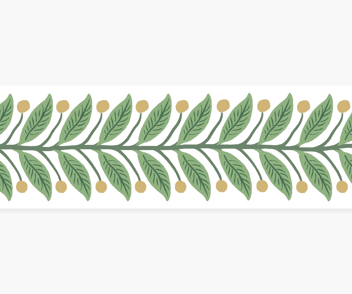 Garden Trim Wallpaper - Green - Peel and Stick Wallpaper