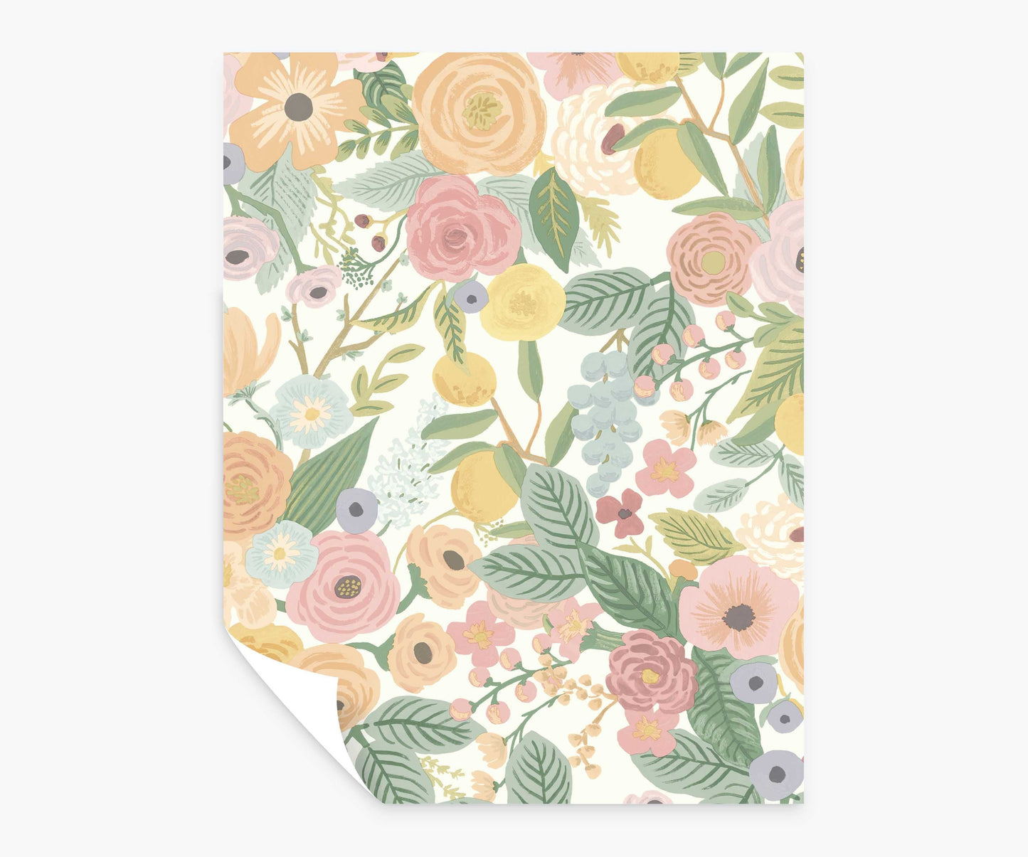 Garden Party Peel & Stick Wallpaper Sample - Pastel Multi - Peel and Stick Wallpaper