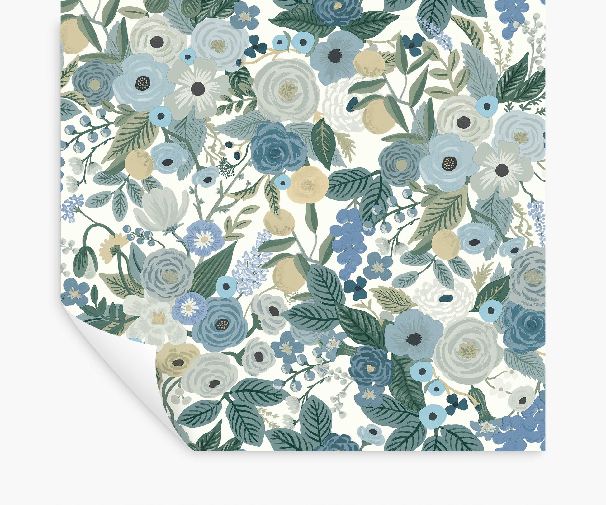 Garden Party Peel & Stick Wallpaper - Indigo Multi - Peel and Stick Wallpaper