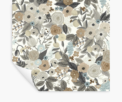 Garden Party Peel & Stick Wallpaper - Linen Multi - Peel and Stick Wallpaper