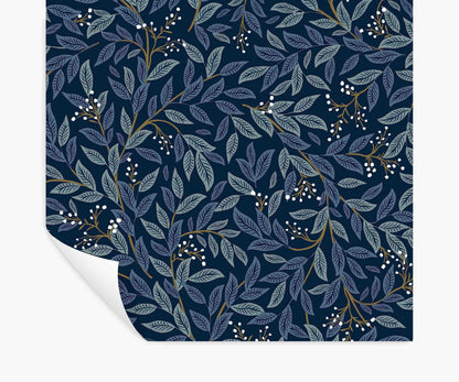 Willowberry Peel & Stick Wallpaper - Navy - Peel and Stick Wallpaper