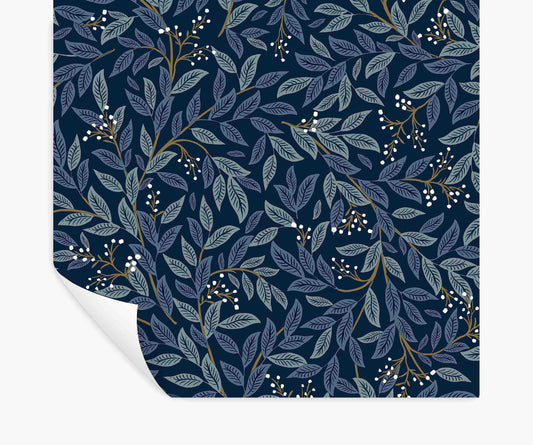 Willowberry Peel & Stick Wallpaper - Navy - Peel and Stick Wallpaper