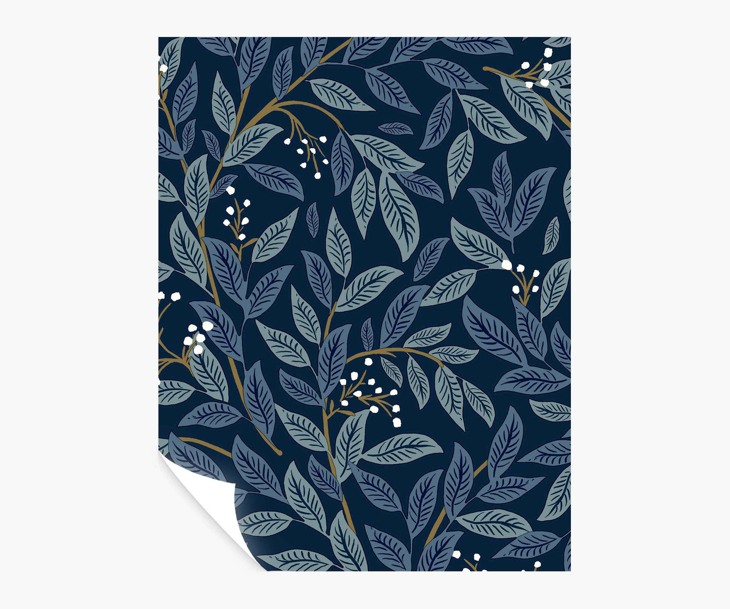 Willowberry Peel & Stick Wallpaper Sample - Navy - Peel and Stick Wallpaper