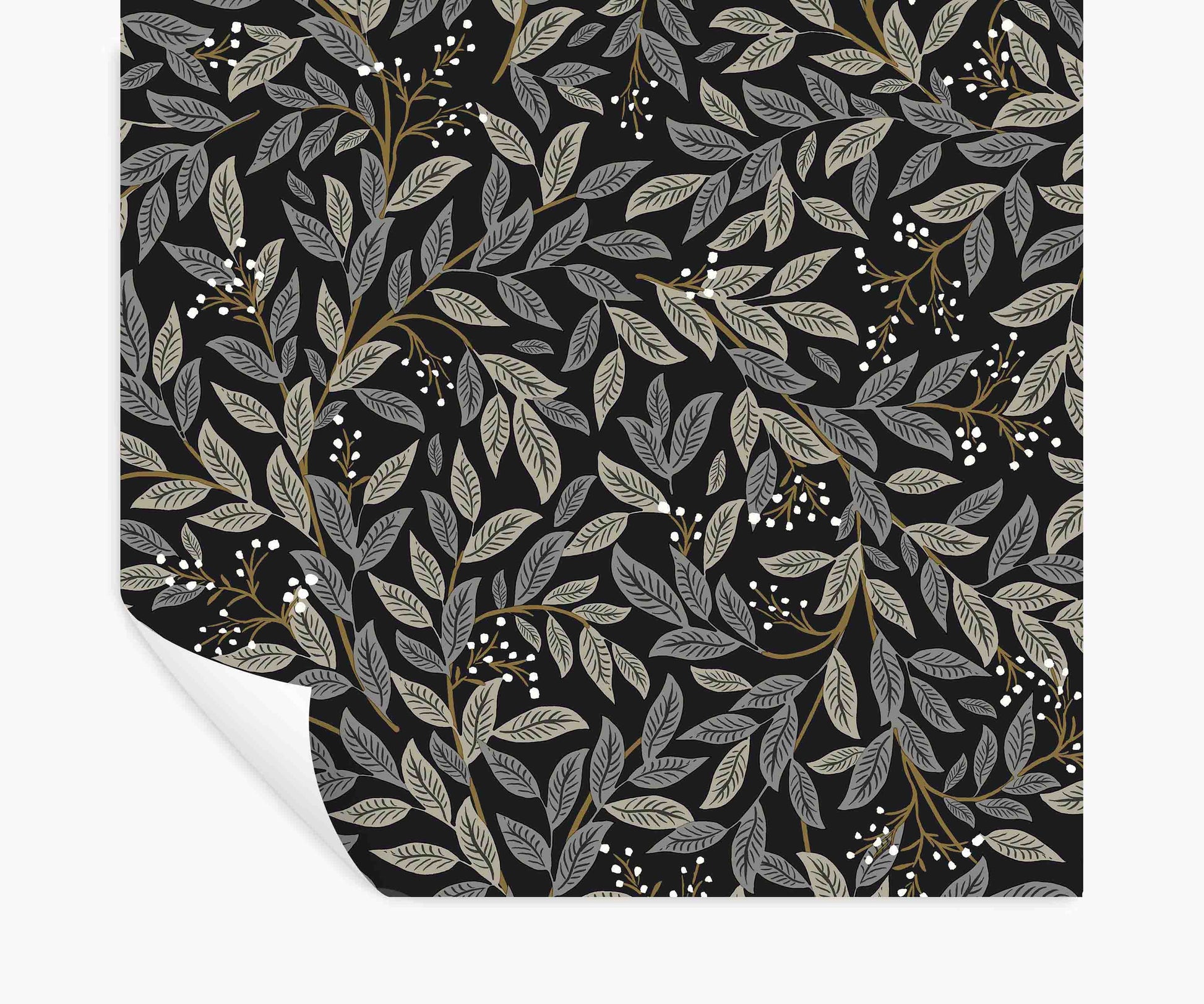 Willowberry Peel & Stick Wallpaper - Black - Peel and Stick Wallpaper