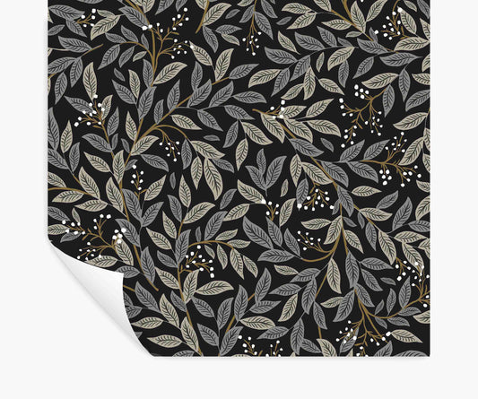 Willowberry Peel & Stick Wallpaper - Black - Peel and Stick Wallpaper