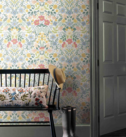 Bramble Garden Peel & Stick Wallpaper - Pastel Multi