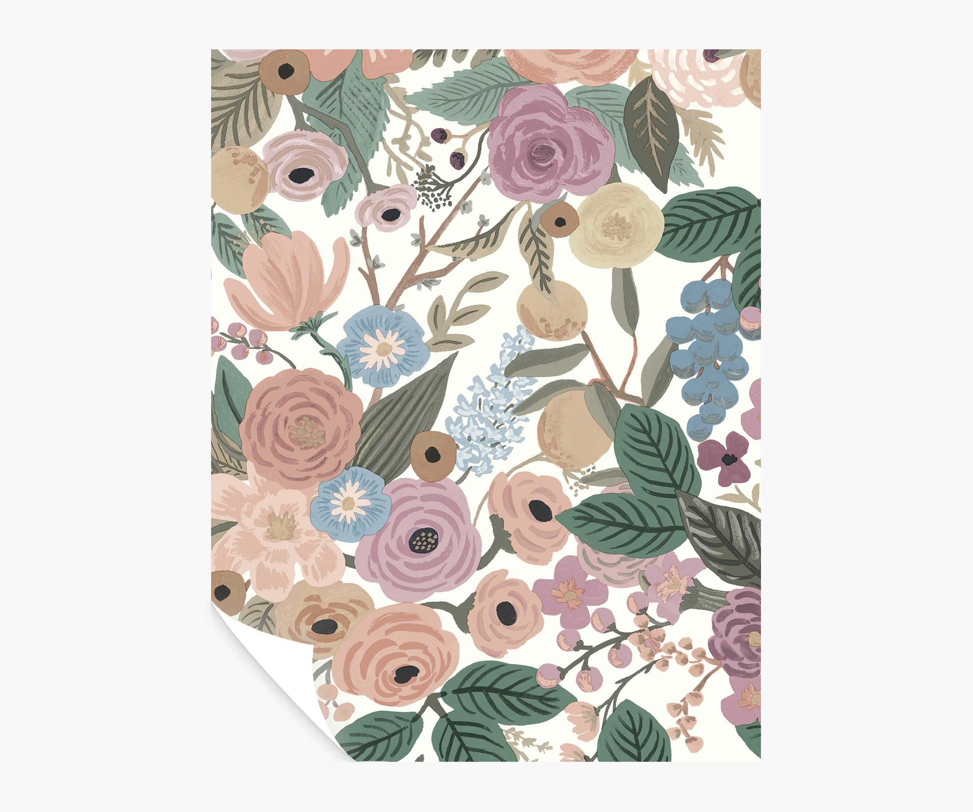 Garden Party Peel & Stick Wallpaper Sample - Blush Multi - Peel and Stick Wallpaper