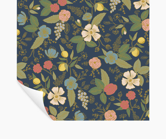 Colette Peel & Stick Wallpaper - Navy - Peel and Stick Wallpaper