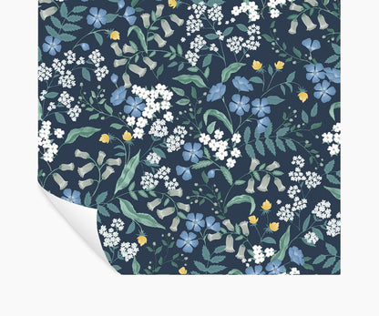 Sweetbrier Peel & Stick Wallpaper - Navy - Peel and Stick Wallpaper