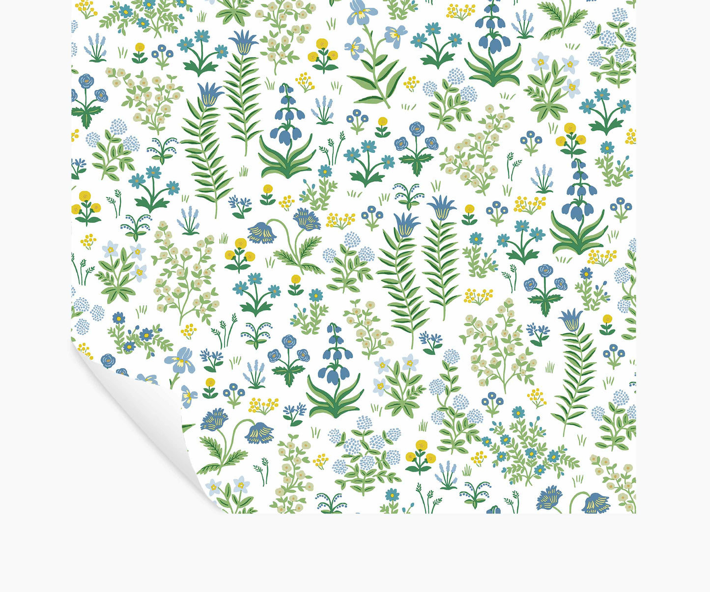 Menagerie Garden Peel & Stick Wallpaper - Blue Multi - Peel and Stick Wallpaper